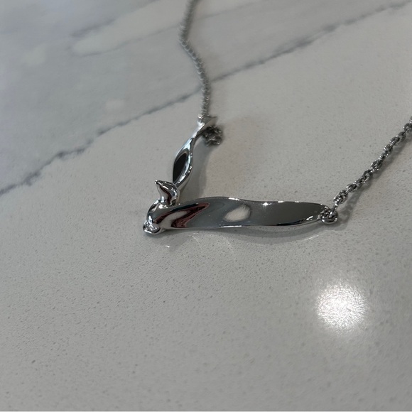 Vintage Sarah Coventry Silver Tone Bird In Flight Choker - Picture 6 of 10